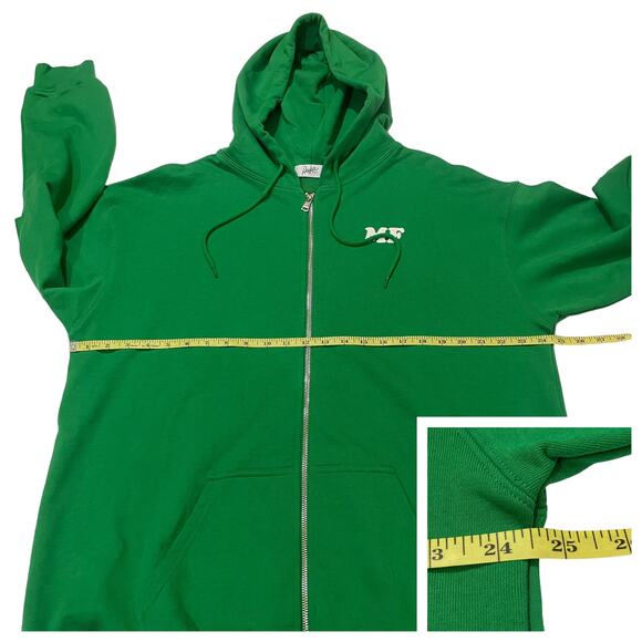 The Mayfair Group Empathy Always Zip Up Hoodie - Green - S/M - Picture 4 of 13